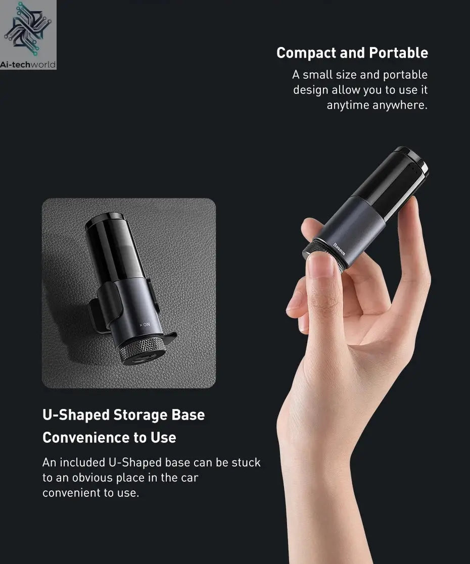 Baseus LED Display Automatic Alcohol Tester Professional Breath Alcohol Tester Rechargeable Breathalyzer Alcohol Test Tools Ai-TechWorld 