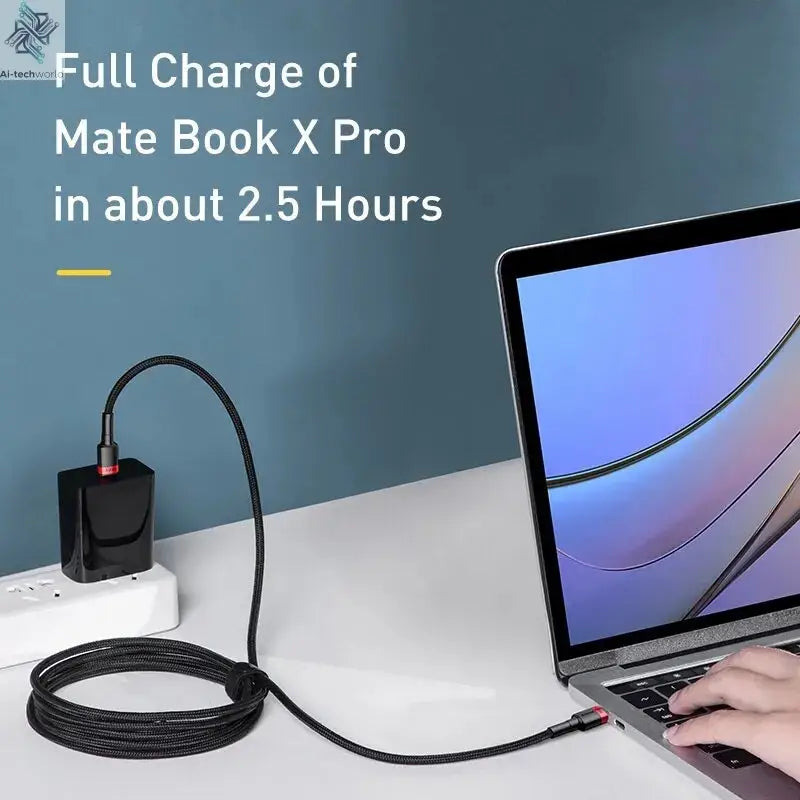 Baseus USB Type C To USB C Cable For iPhone 17 16 100W/5A PD Fast Charging Charger Cord For Macbook Xiaomi Samsung Type-C Cable Ai-TechWorld 