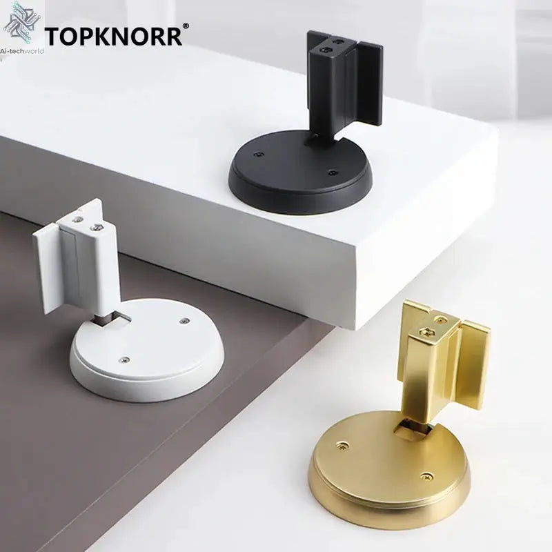 Bedroom Windproof Floor Suction No Punching Bathroom Invisible Door Touch Door Stop Non-magnetic Push Mechanical Door Suction Ai-TechWorld 