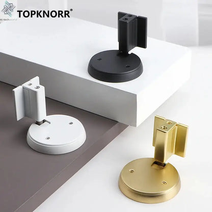Bedroom Windproof Floor Suction No Punching Bathroom Invisible Door Touch Door Stop Non-magnetic Push Mechanical Door Suction Ai-TechWorld 