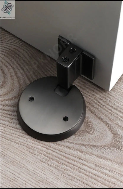 Bedroom Windproof Floor Suction No Punching Bathroom Invisible Door Touch Door Stop Non-magnetic Push Mechanical Door Suction Ai-TechWorld 