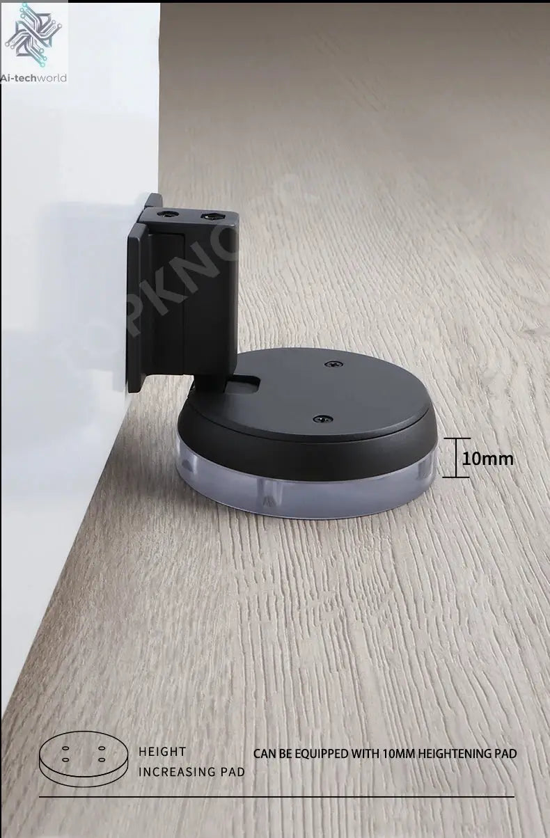 Bedroom Windproof Floor Suction No Punching Bathroom Invisible Door Touch Door Stop Non-magnetic Push Mechanical Door Suction Ai-TechWorld 
