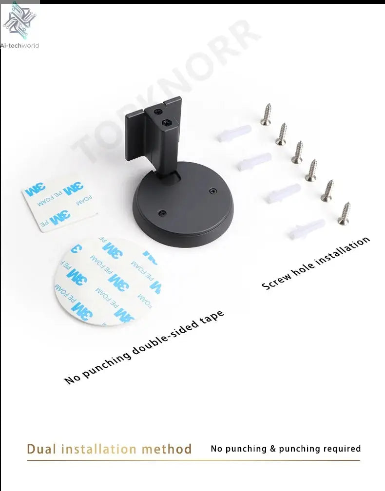 Bedroom Windproof Floor Suction No Punching Bathroom Invisible Door Touch Door Stop Non-magnetic Push Mechanical Door Suction Ai-TechWorld 