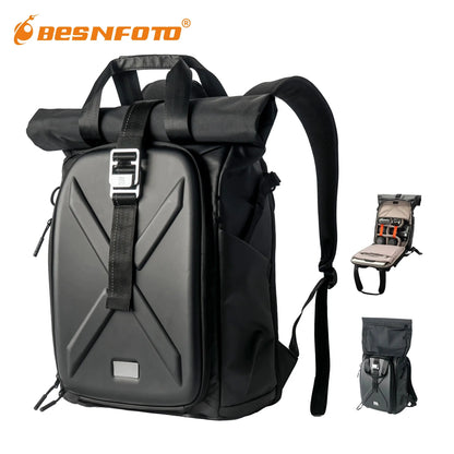 Besnfoto Waterproof Hard Shell Photography Backpack for DJI Drones & DSLR Cameras, Travel Shoulder Handbag Storage Case - Ai-TechWorld
