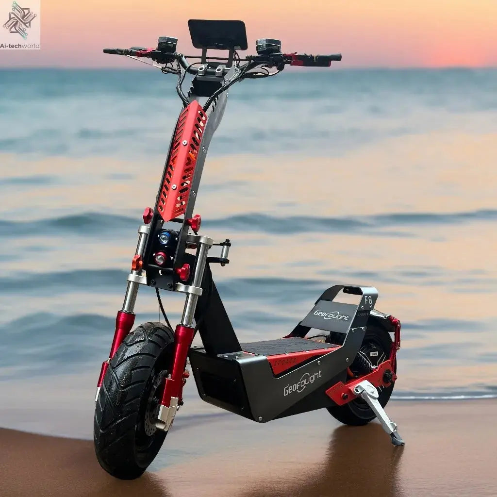 Best Selling 80MPH 90MPH Fast Electric Scooter 72V 15000W QS Racing Motor Votol 180A Controller F8 E Scooters with Damper Ai-TechWorld 