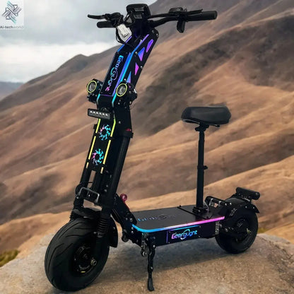 Best Selling 80MPH 90MPH Fast Electric Scooter 72V 15000W QS Racing Motor Votol 180A Controller F8 E Scooters with Damper Ai-TechWorld 