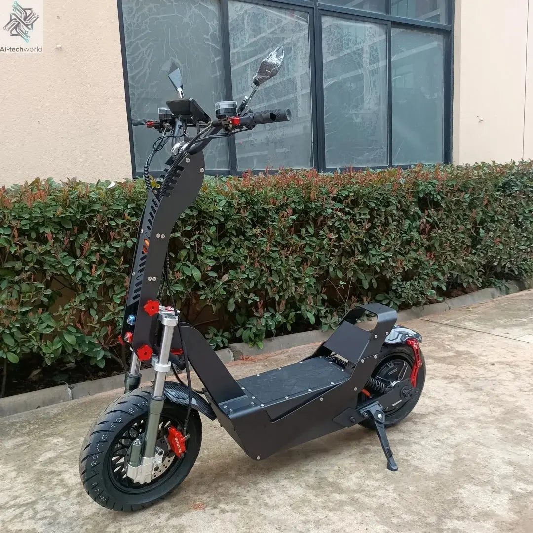 Best Selling 80MPH 90MPH Fast Electric Scooter 72V 15000W QS Racing Motor Votol 180A Controller F8 E Scooters with Damper Ai-TechWorld 