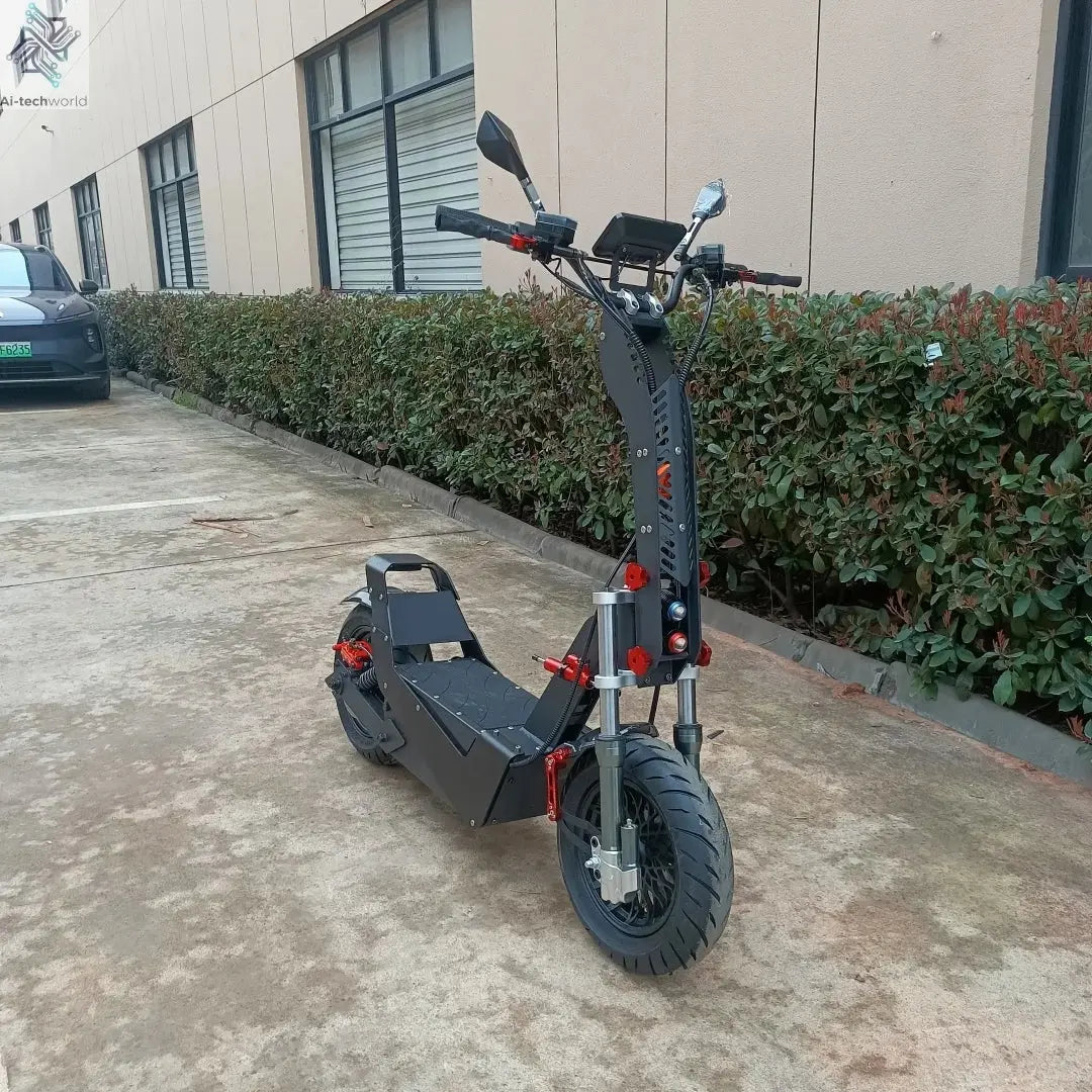Best Selling 80MPH 90MPH Fast Electric Scooter 72V 15000W QS Racing Motor Votol 180A Controller F8 E Scooters with Damper Ai-TechWorld 