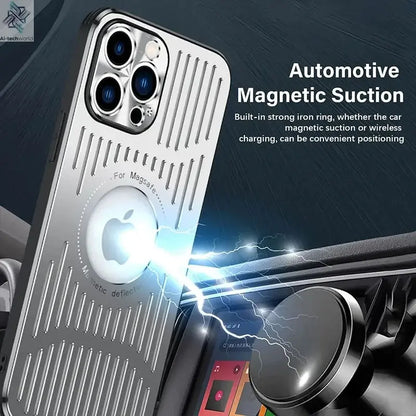 Better Heat Dissipation Aluminum Metal Phone Case For iPhone 17 16 15 14 13 12 Pro Max Back Cover Ai-TechWorld 