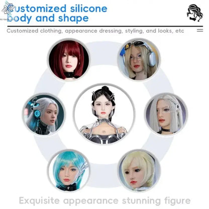 Bionic Humanoid Robot, Real Robot, Beauty Robot, Emotional Exchange and Life Interaction, Welcome Reception Robot Ai-TechWorld 