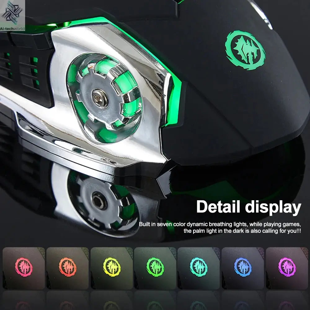 Bluetooth 5.2 Mouse 2.4G Wireless Mouse Rechargeable Mouse Dual Mode Gaming Mouse 3600 DPI Mice For Laptop Computer Accessories Ai-TechWorld 