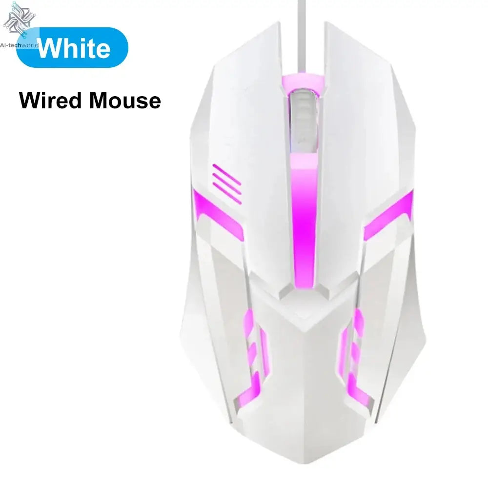 Bluetooth 5.2 Mouse RGB 2.4G Wireless Mouse Dual-Mode Gaming Mouse 6 Buttons Silent Mouse For MacBook Tablet Laptops Computer Ai-TechWorld 