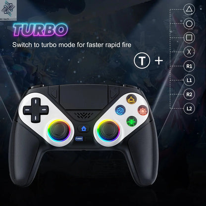 Bluetooth Gamepad For Playstation 5 Wireless Controller Ps5 Pc Console Controller With Turbo Dual Sense Vibrate Programming Ai-TechWorld 