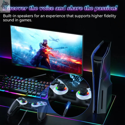Bluetooth Gamepad For Playstation 5 Wireless Controller Ps5 Pc Console Controller With Turbo Dual Sense Vibrate Programming Ai-TechWorld 