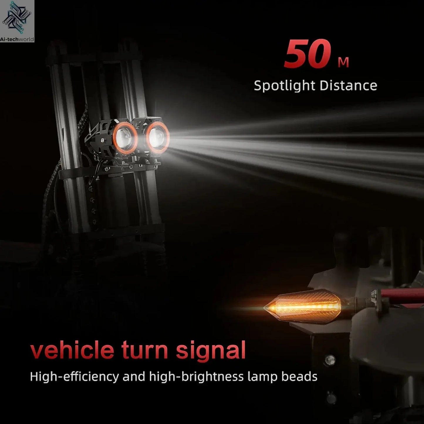 Boyueda S3 EScooters 6000W Dual Motor 60V38ah Hydraulic Oil Brake Electric Scooter Aldult 11 Inch Off-road Vacuum Tire E-Scooter Ai-TechWorld 