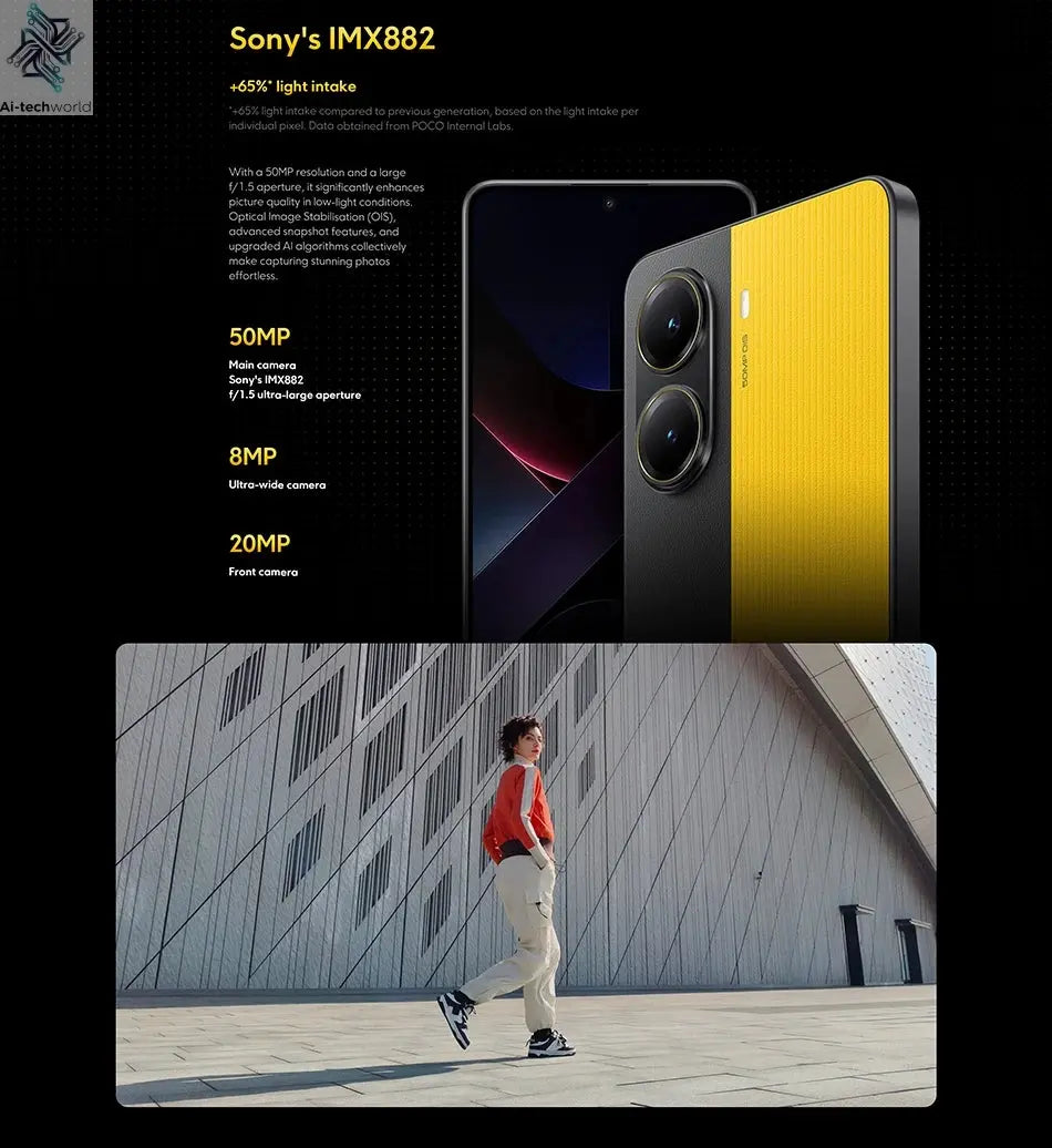 【Brand+】POCO X7 Pro Smartphone Dimensity 8400-Ultra 6000mAh 90W HyperCharge 6.67" AMOLED display NFC Xiaomi HyperOS 2 Ai-TechWorld 