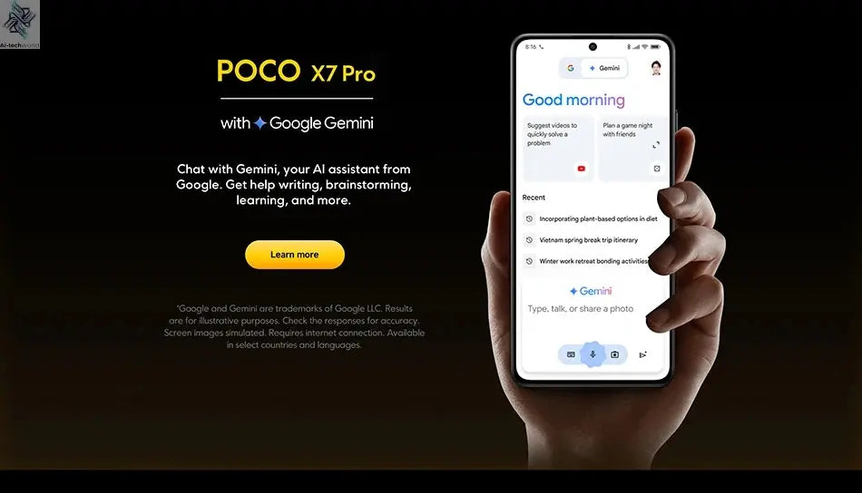 【Brand+】POCO X7 Pro Smartphone Dimensity 8400-Ultra 6000mAh 90W HyperCharge 6.67" AMOLED display NFC Xiaomi HyperOS 2 Ai-TechWorld 