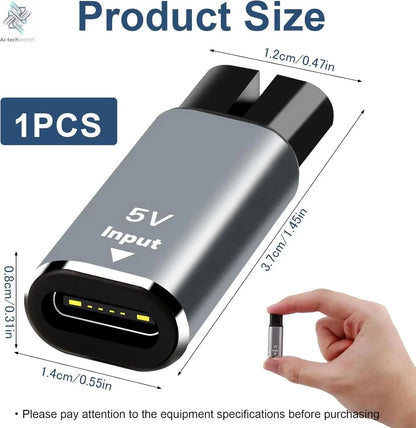 Brangdy 5V Type-C Shaver Adapter Charger Converter Fit for Philips One Blade QP2724 QP2834 QP1424 QP1924 QP4631 Beard Trimmer Ai-TechWorld 
