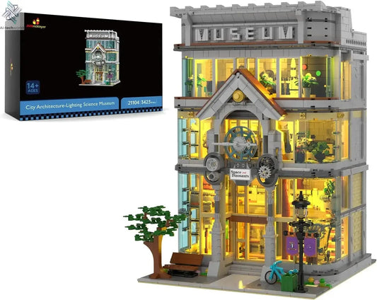 Building Blocks for Adults Science Museum, House Model Display and Collection Office Room Decor, City Technology Construction Se Ai-TechWorld 