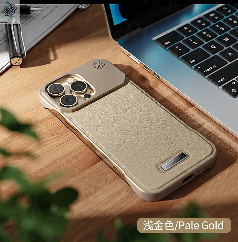 Business Aromatherapy Leather Case for iPhone 17 Air 16 15 14 Plus 13 12 11 Pro Max For Magsafe Magnetic Frameless Armor Cover Ai-TechWorld 