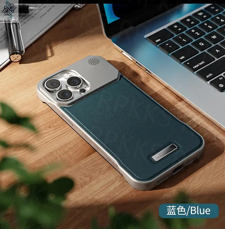 Business Aromatherapy Leather Case for iPhone 17 Air 16 15 14 Plus 13 12 11 Pro Max For Magsafe Magnetic Frameless Armor Cover Ai-TechWorld 