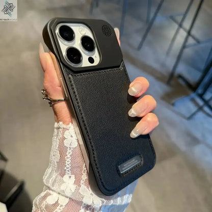 Business Aromatherapy Leather Case for iPhone 17 Air 16 15 14 Plus 13 12 11 Pro Max For Magsafe Magnetic Frameless Armor Cover Ai-TechWorld 