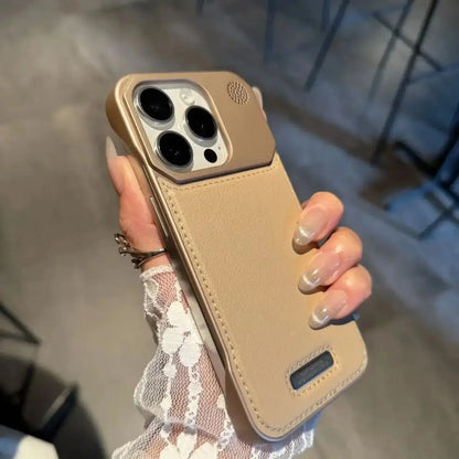 Business Aromatherapy Leather Case for iPhone 17 Air 16 15 14 Plus 13 12 11 Pro Max For Magsafe Magnetic Frameless Armor Cover Ai-TechWorld 