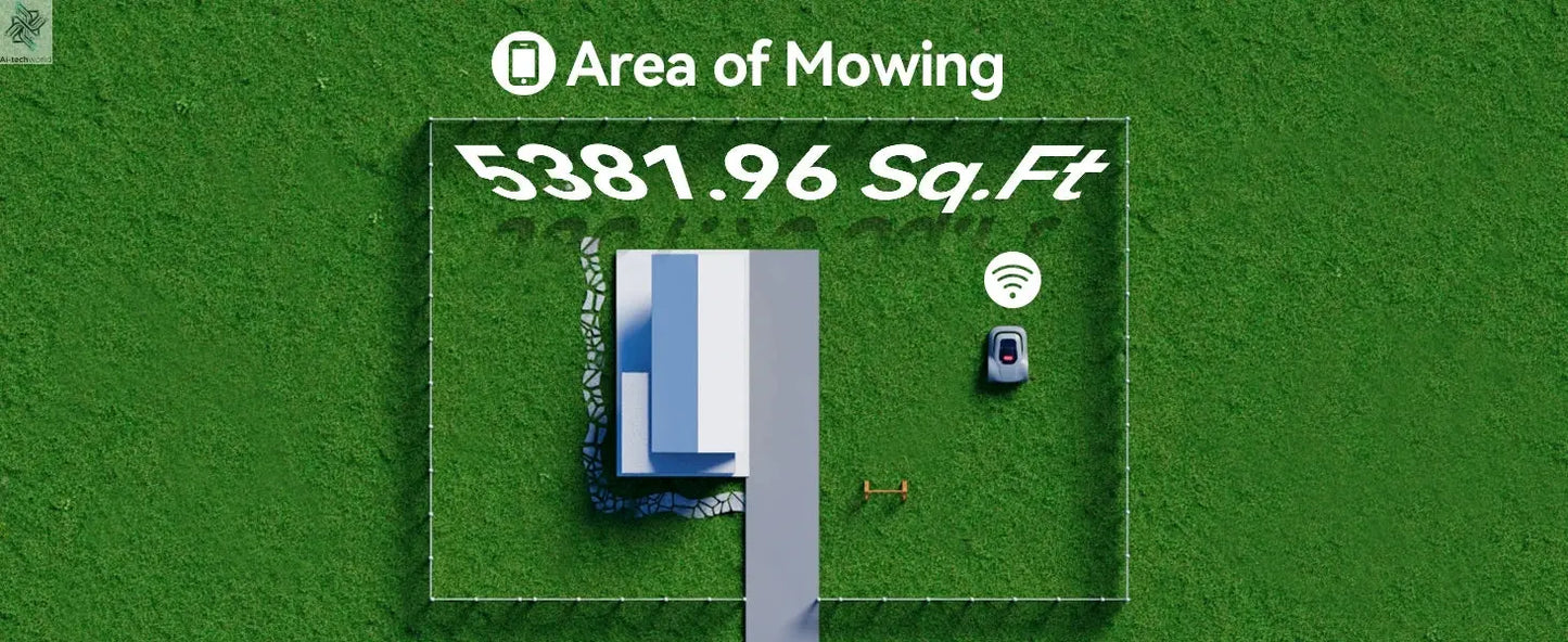 C-TOF Robotic Lawn Mower Redkey MGC800 MGC1000 Lawn Mower Robot Cable Break Detection Climbing 45% App Control Automatic Cutting Ai-TechWorld 