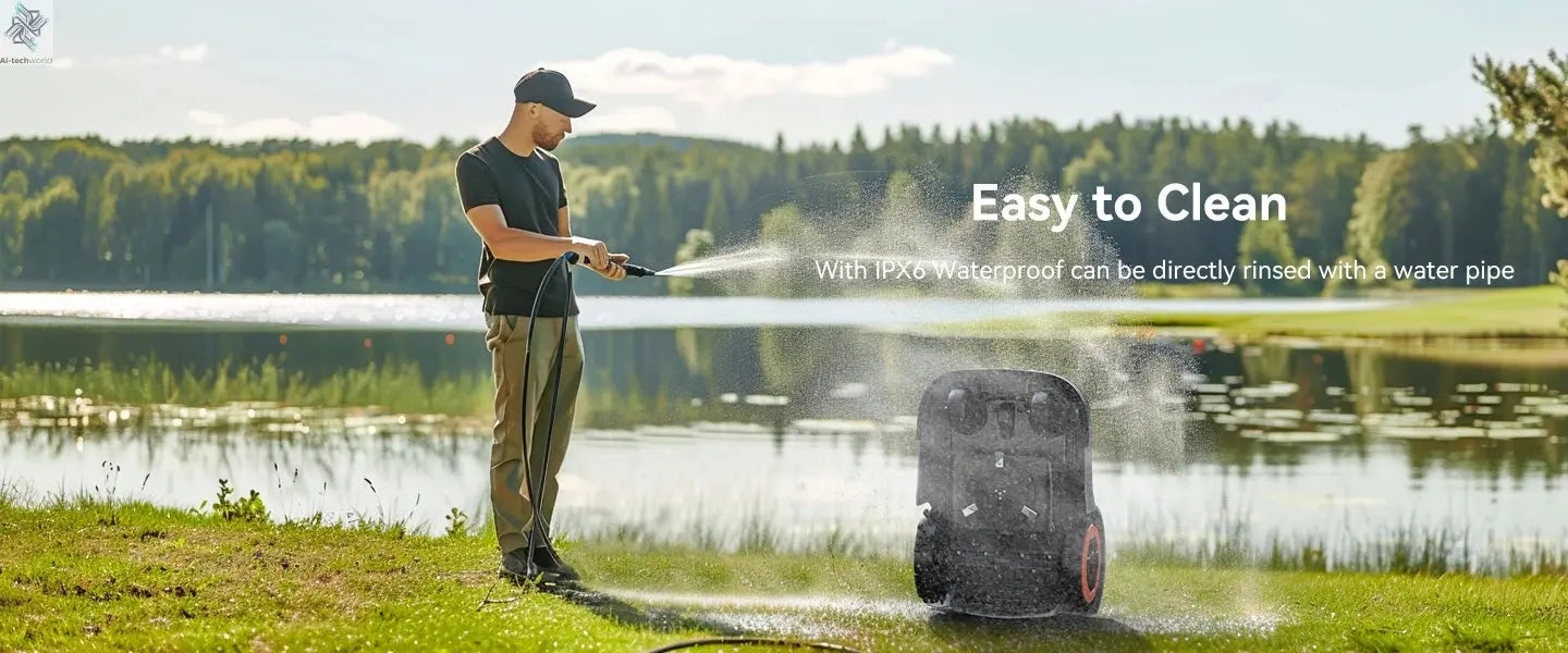 C-TOF Robotic Lawn Mower Redkey MGC800 MGC1000 Lawn Mower Robot Cable Break Detection Climbing 45% App Control Automatic Cutting Ai-TechWorld 