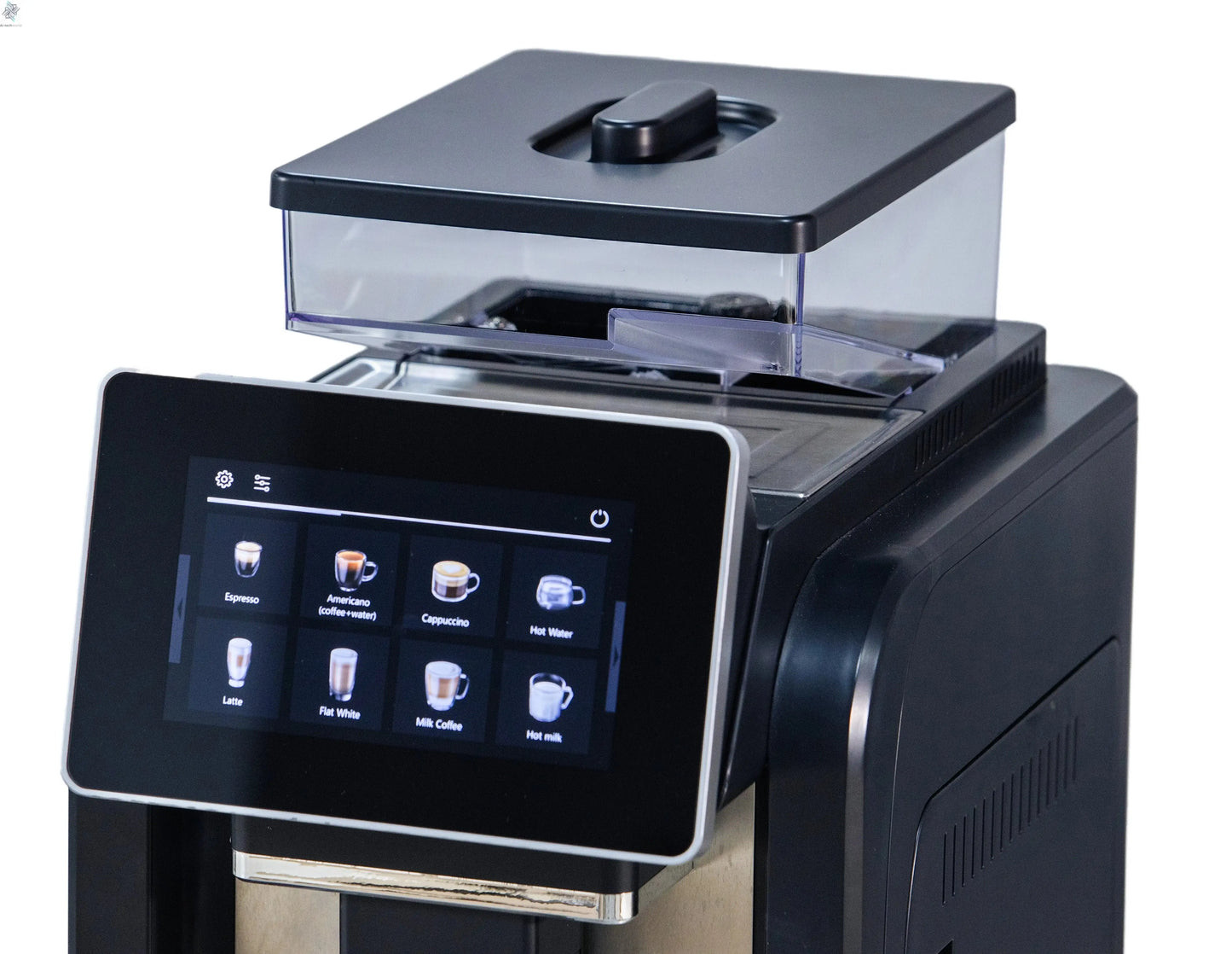 CE Electric Commercial Coffee Machine 19 Bar Espresso Machine Fully-Automatic Espresso Maker With Bean Grinder and Milk Frother Ai-TechWorld 