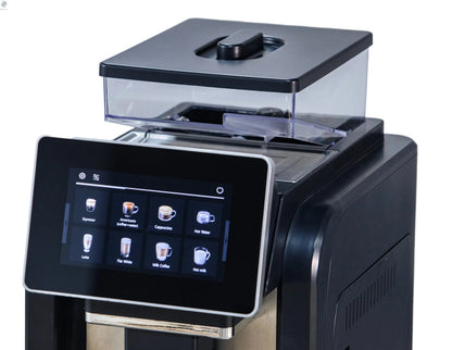 CE Electric Commercial Coffee Machine 19 Bar Espresso Machine Fully-Automatic Espresso Maker With Bean Grinder and Milk Frother Ai-TechWorld 