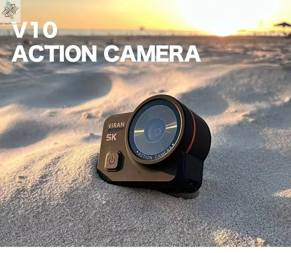 CERASTES V10 5K Action Camera Electronic Image Stabilization 2" Touch LCD 4K Waterproof Action Camera Dashcam Motion Detection Ai-TechWorld 