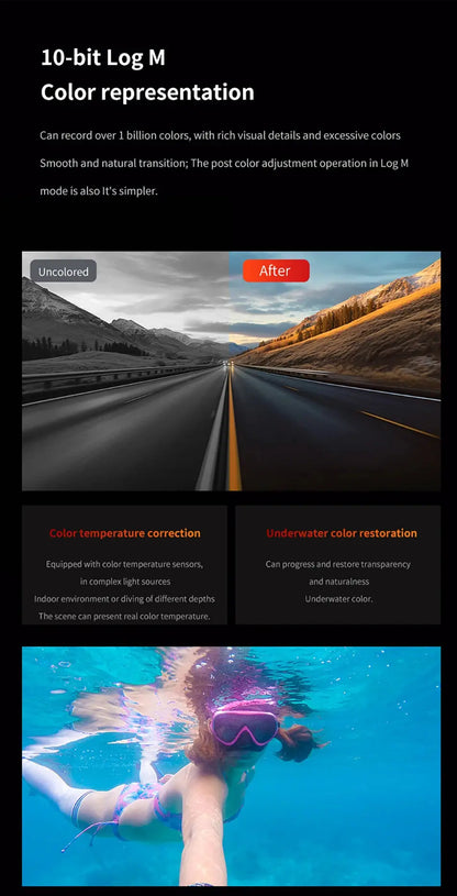 CERASTES V10 5K Action Camera Electronic Image Stabilization 2" Touch LCD 4K Waterproof Action Camera Dashcam Motion Detection Ai-TechWorld 