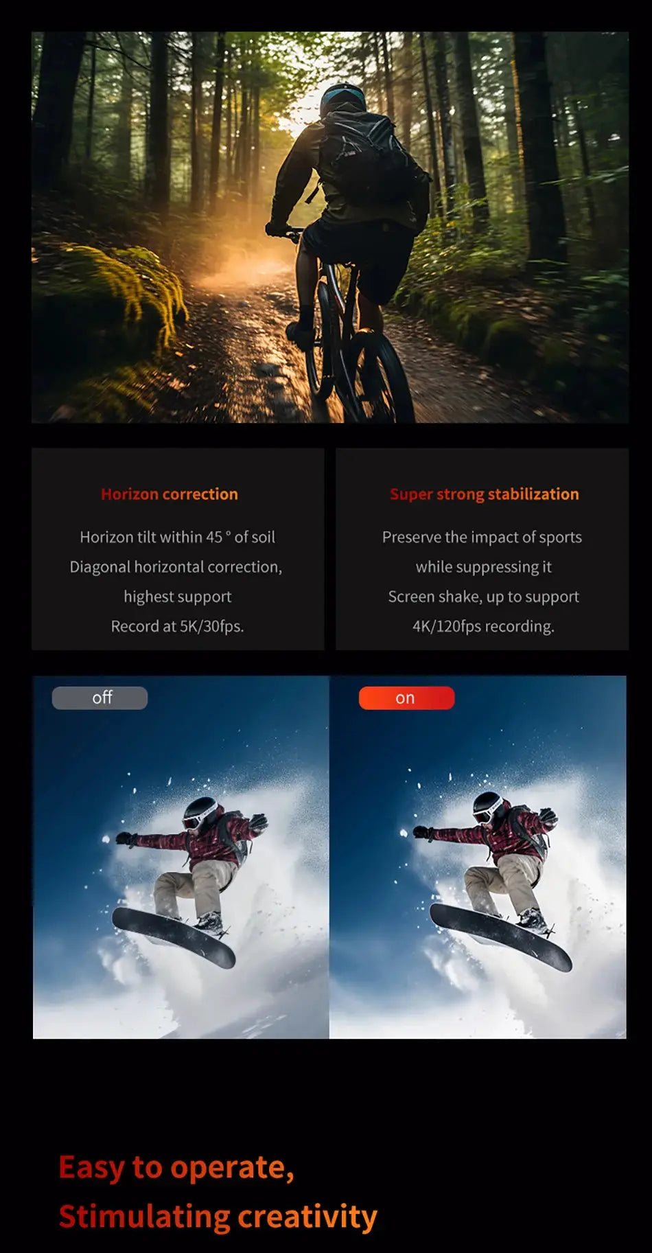 CERASTES V10 5K Action Camera Electronic Image Stabilization 2" Touch LCD 4K Waterproof Action Camera Dashcam Motion Detection Ai-TechWorld 