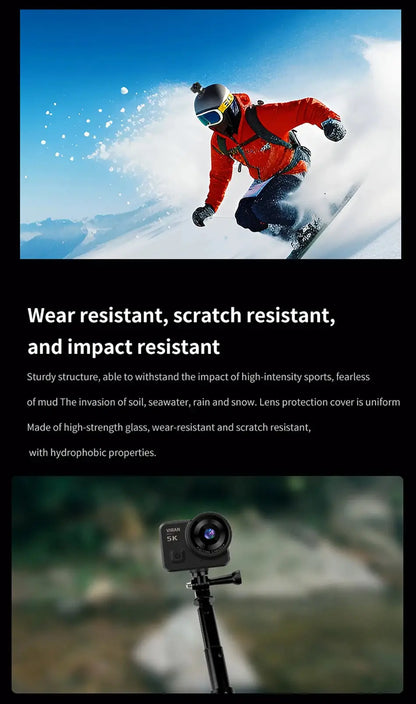 CERASTES V10 5K Action Camera Electronic Image Stabilization 2" Touch LCD 4K Waterproof Action Camera Dashcam Motion Detection Ai-TechWorld 