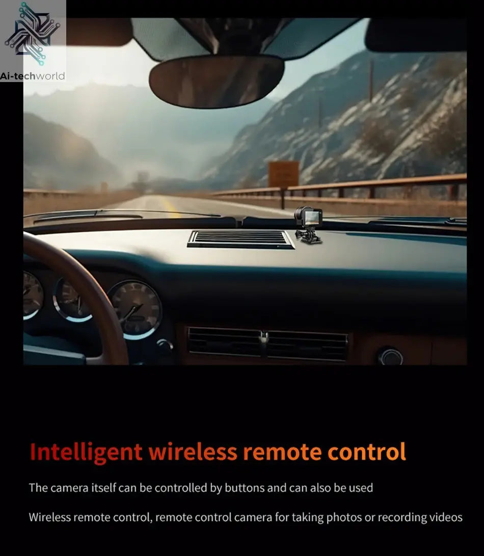 CERASTES V10 5K Action Camera Electronic Image Stabilization 2" Touch LCD 4K Waterproof Action Camera Dashcam Motion Detection Ai-TechWorld 