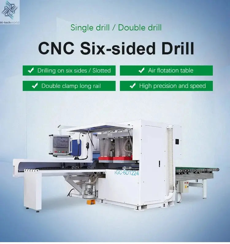 CNC Drilling Machine (six Sides Drill) CNC Side Driller Ai-TechWorld 