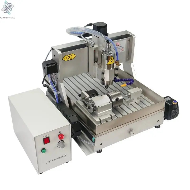 CNC Router 6040 4 Axis 2.2KW Metal 3D Carving Woodworking Machine 3040 USB Port Milling Engraving Machine 6090 with Water Tank - Ai - TechWorld
