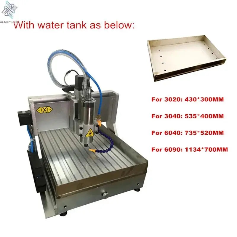 CNC Router 6040 4 Axis 2.2KW Metal 3D Carving Woodworking Machine 3040 USB Port Milling Engraving Machine 6090 with Water Tank - Ai - TechWorld