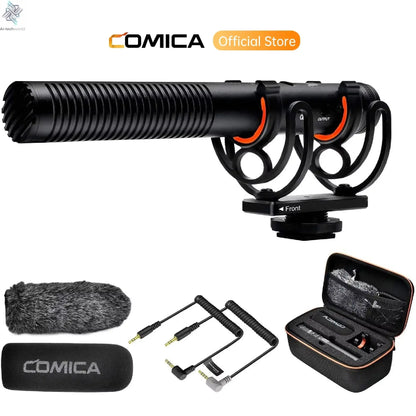 COMICA VM20 Shotgun Microphone, Professional Super Cardioid Microphone with Shock Mount, Camera Microphone For Video Record Ai-TechWorld 