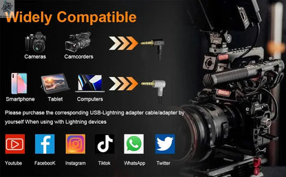 COMICA VM20 Shotgun Microphone, Professional Super Cardioid Microphone with Shock Mount, Camera Microphone For Video Record Ai-TechWorld 