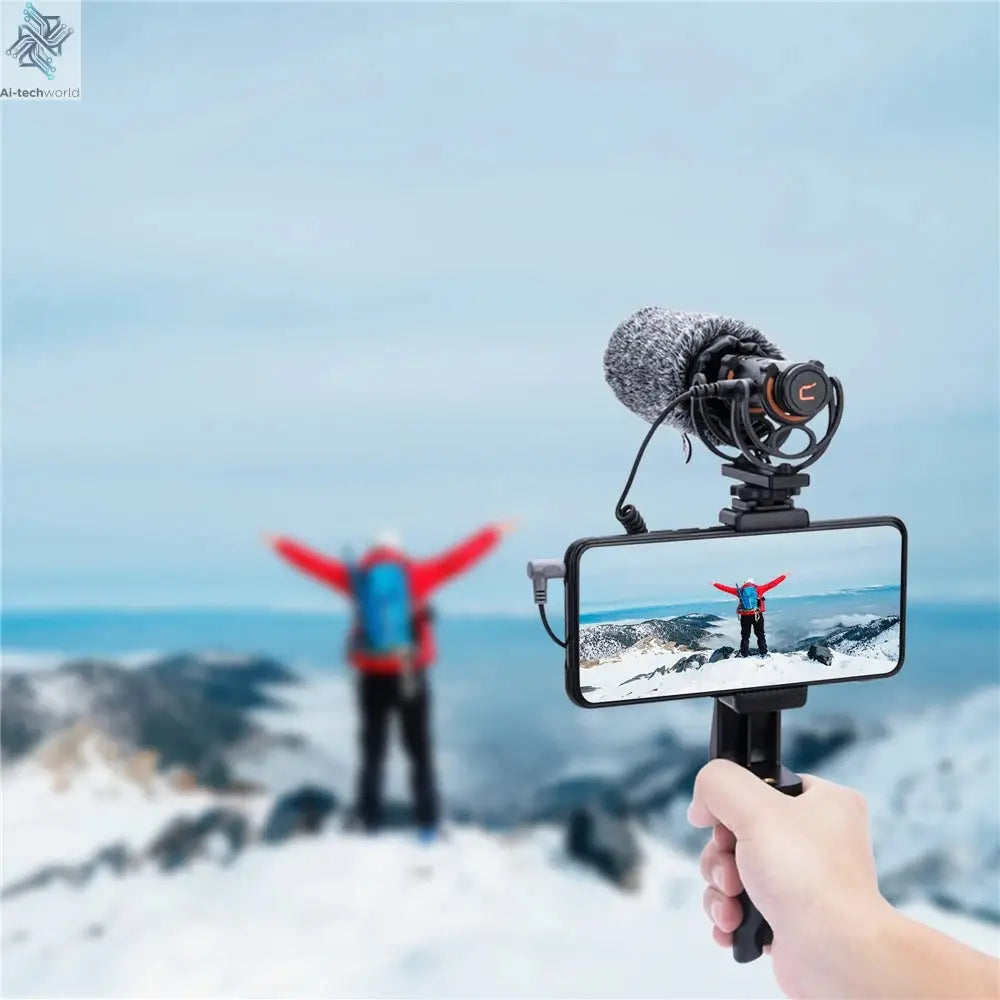 COMICA VM20 Shotgun Microphone, Professional Super Cardioid Microphone with Shock Mount, Camera Microphone For Video Record Ai-TechWorld 