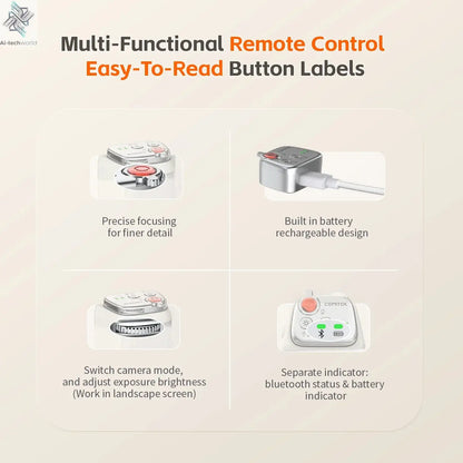 COMITOK Magnetic Phone Camera Hand Grip Smart Holder with Remote Control for Iphone & Android Shooting Aid Accessory Ai-TechWorld 