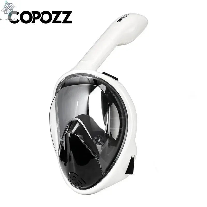 COPOZZ Professional Snorkeling Diving Mask Underwater Scuba Full Face Snorkel Mask Anti Fog Goggles for Adult Swimming Equipment Ai-TechWorld 