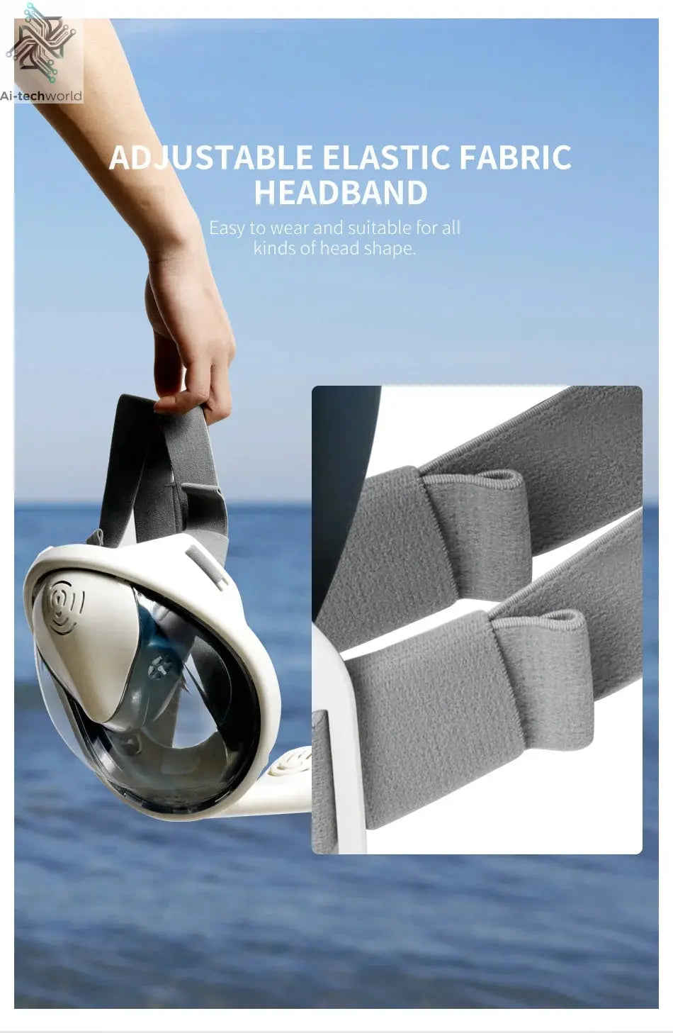 COPOZZ Professional Snorkeling Diving Mask Underwater Scuba Full Face Snorkel Mask Anti Fog Goggles for Adult Swimming Equipment Ai-TechWorld 