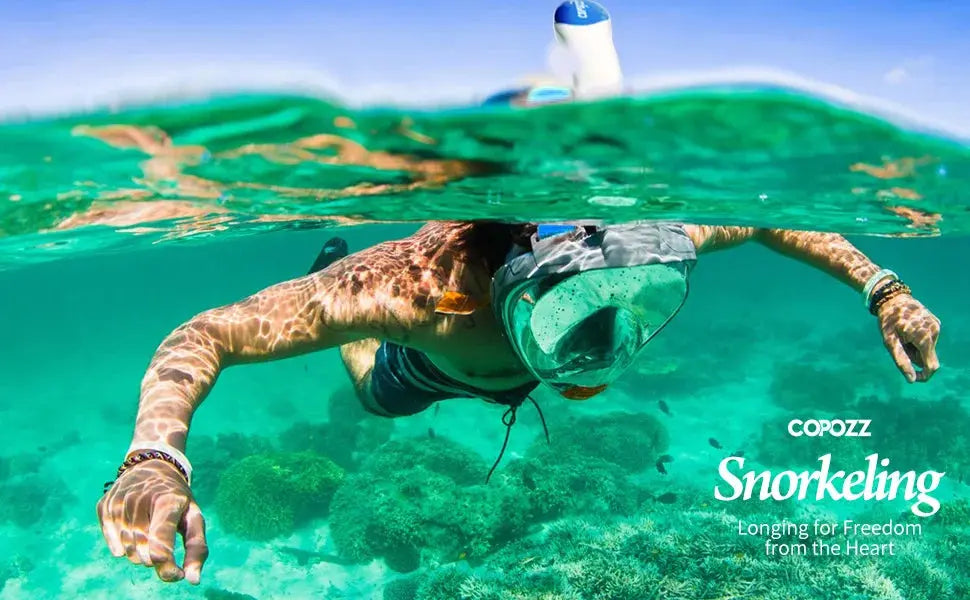 COPOZZ Professional Snorkeling Diving Mask Underwater Scuba Full Face Snorkel Mask Anti Fog Goggles for Adult Swimming Equipment Ai-TechWorld 