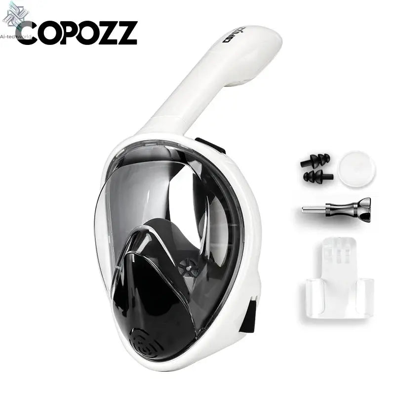 COPOZZ Professional Snorkeling Diving Mask Underwater Scuba Full Face Snorkel Mask Anti Fog Goggles for Adult Swimming Equipment Ai-TechWorld 