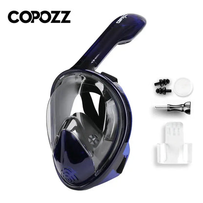 COPOZZ Professional Snorkeling Diving Mask Underwater Scuba Full Face Snorkel Mask Anti Fog Goggles for Adult Swimming Equipment Ai-TechWorld 
