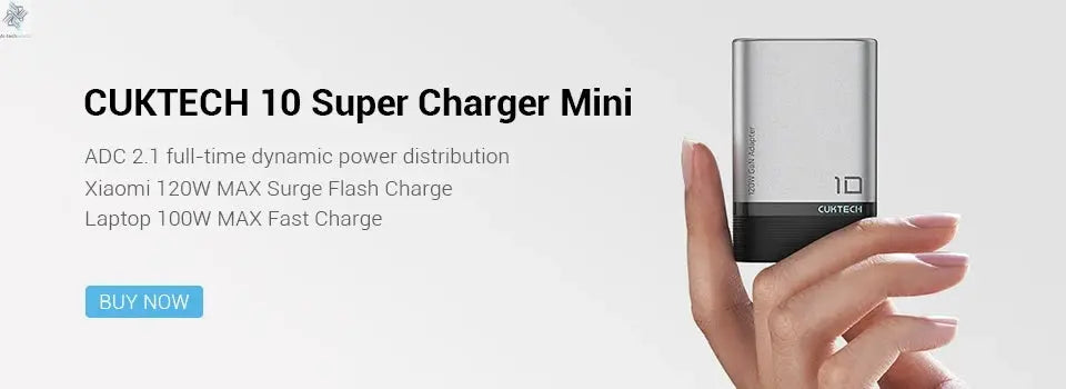 CUKTECH 10 GaN Super Charger Ultra 120W 100W MAX 4 Ports USB-C Charger For Xiaomi Samsung iPhone MacBook Laptop Ai-TechWorld 