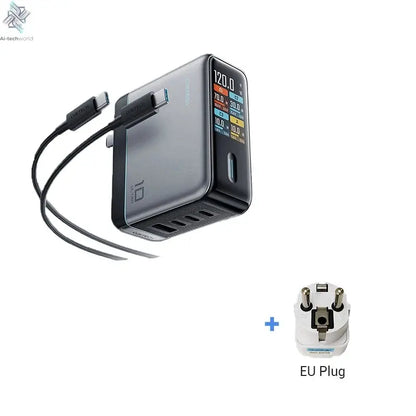 CUKTECH 10 GaN Super Charger Ultra 120W 100W MAX 4 Ports USB-C Charger For Xiaomi Samsung iPhone MacBook Laptop Ai-TechWorld 